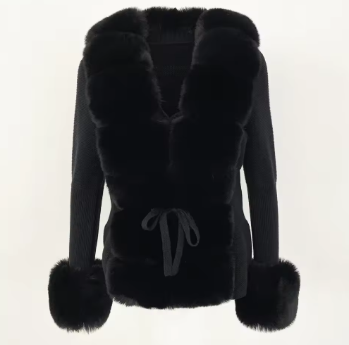 "Lisa" Cardigan mit Fell