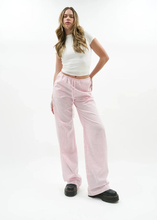 "Jennifer" Leinenhose Rosa