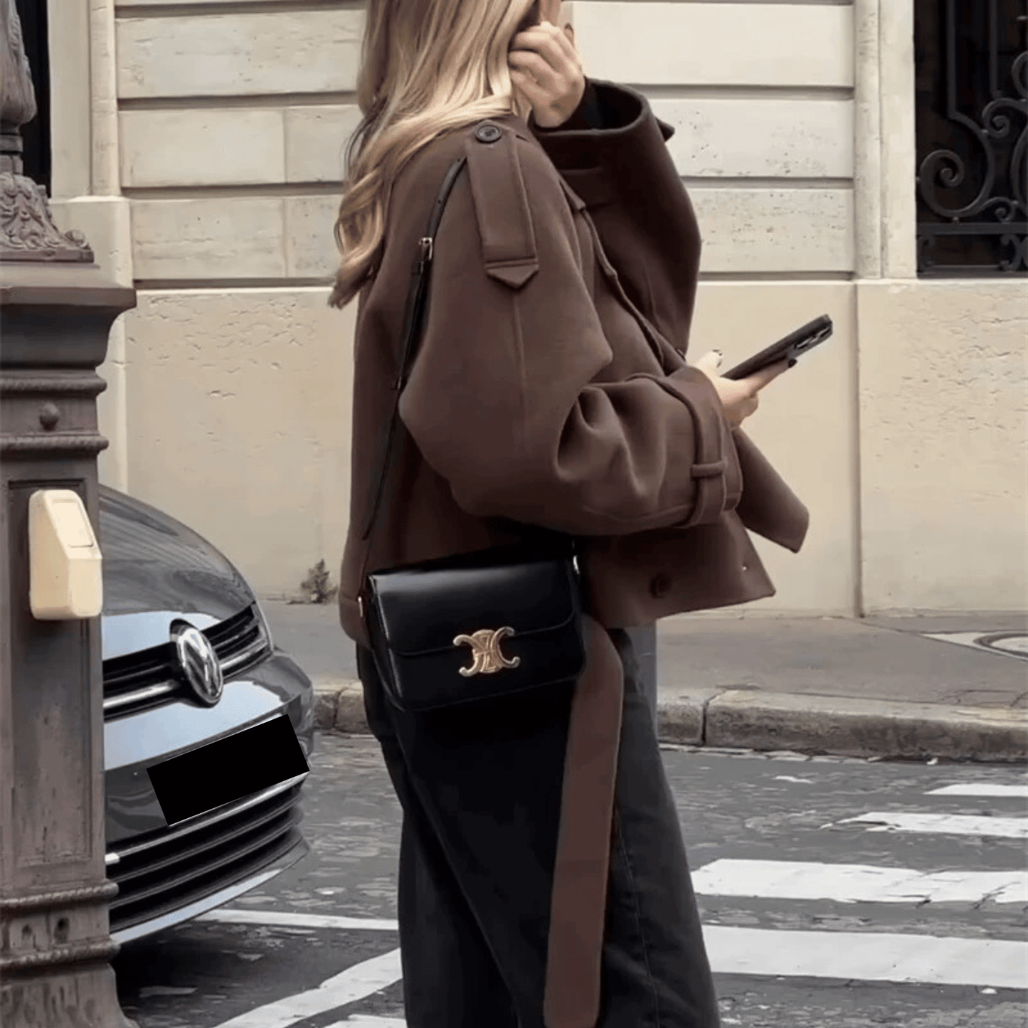 "Brianna" Cropped Trenchcoat