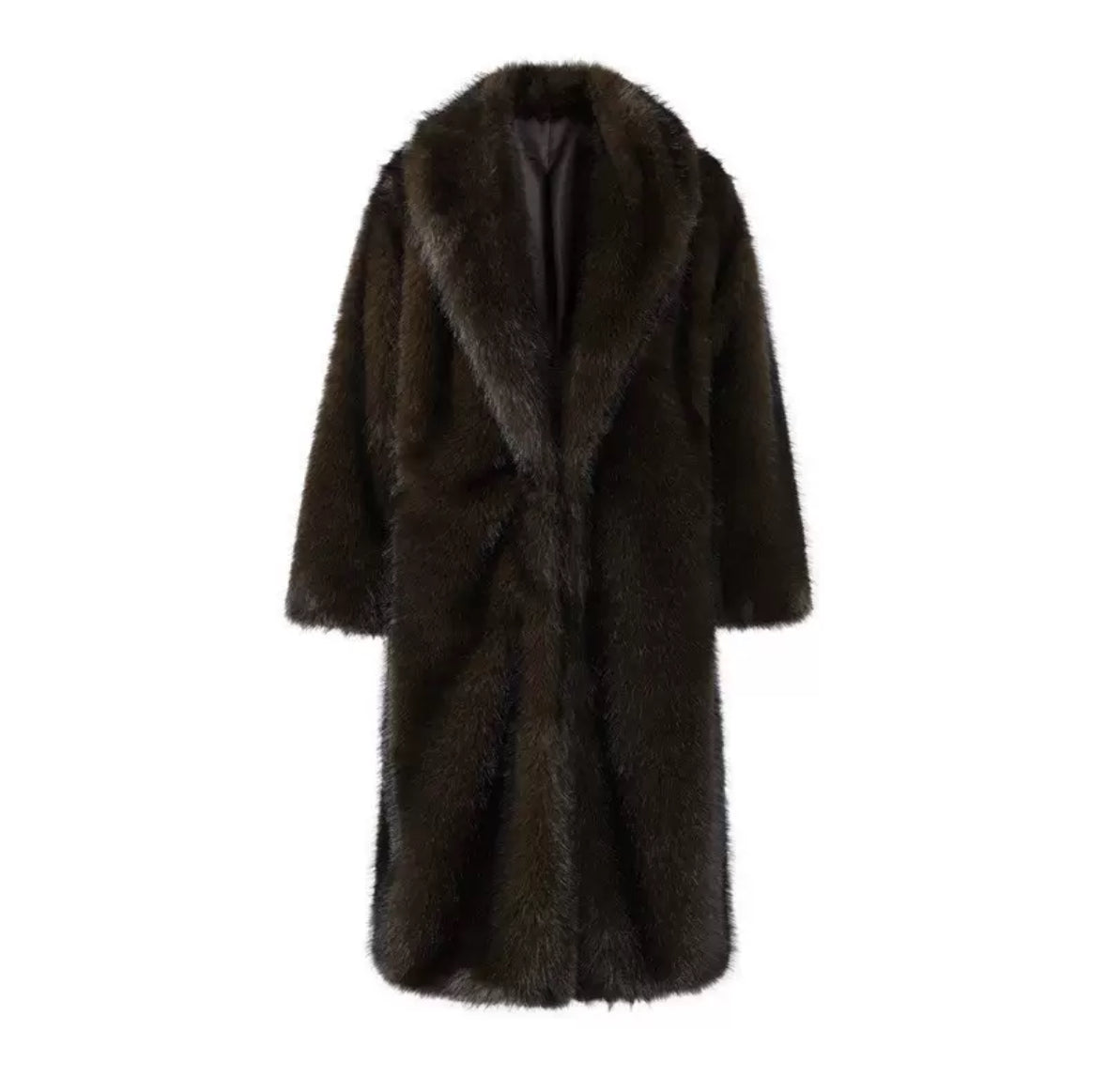 "Valeria" Langer Fellmantel