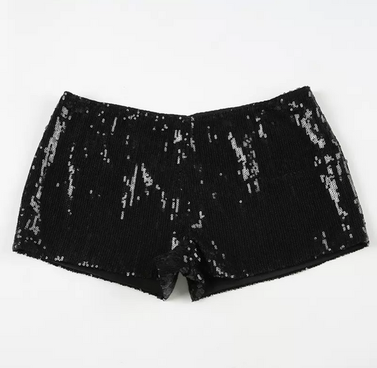 „Noir“- Glitzershorts