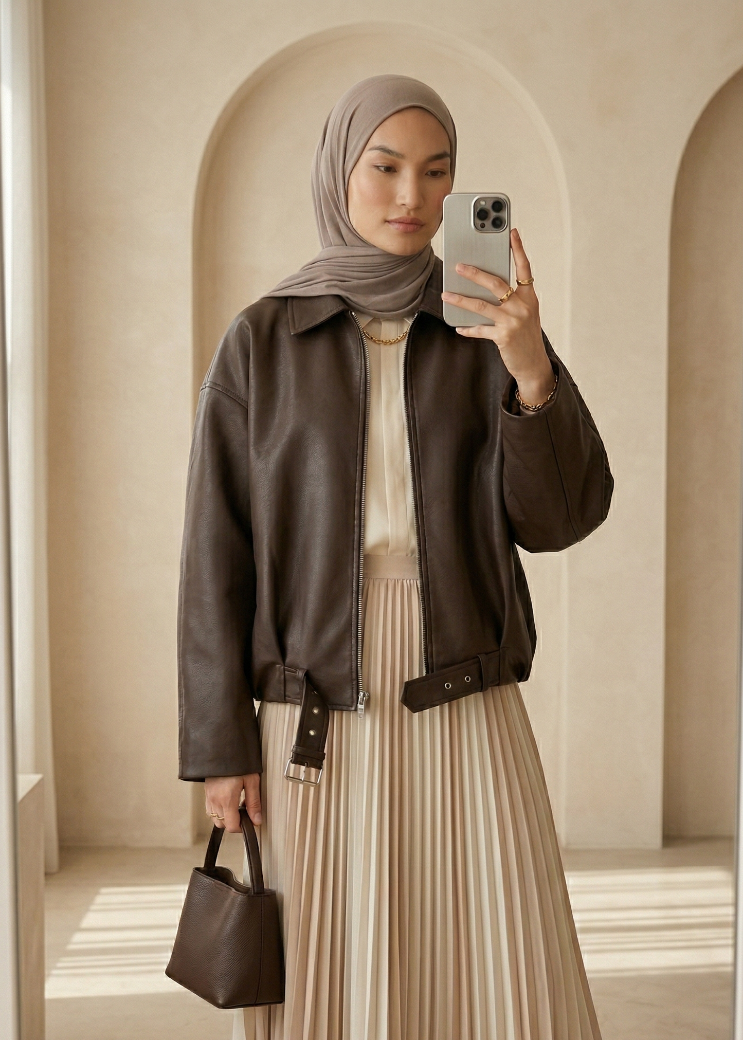"Liana" Lederjacke