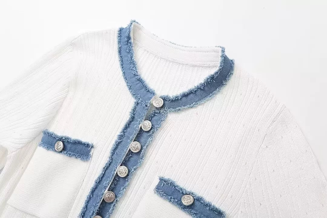 "Blue & White" Sommerkleid