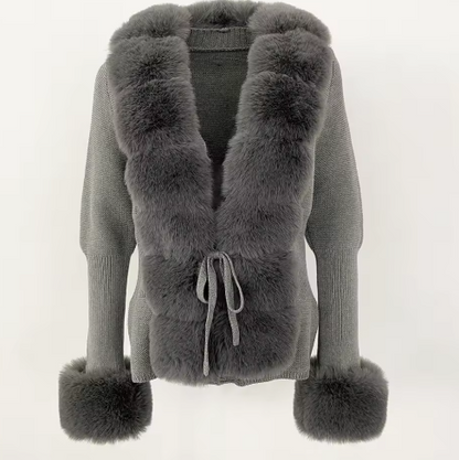 "Lisa" Cardigan mit Fell