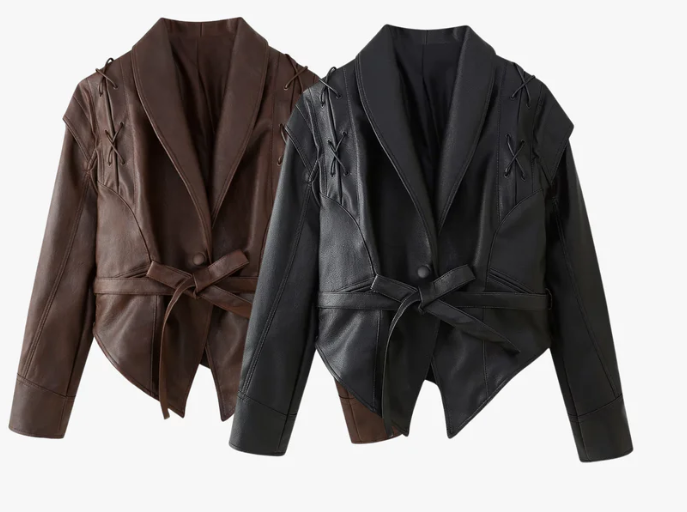 "Zoeva" Lederjacke
