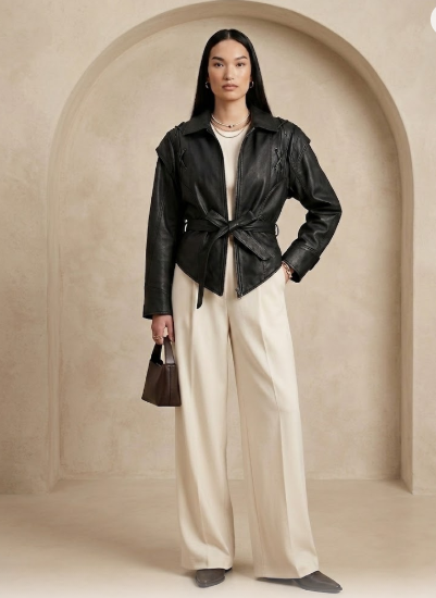 "Zoeva" Lederjacke